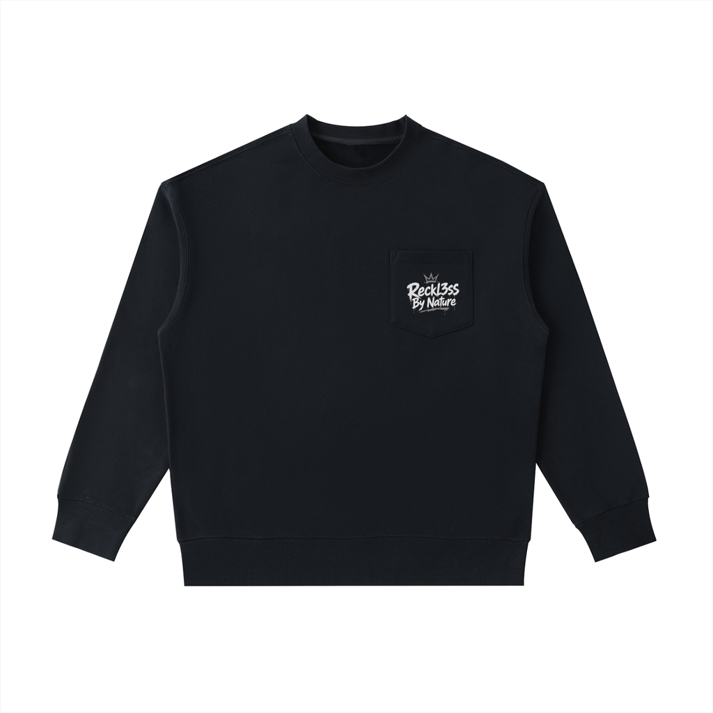 Heavyweight Patch Pocket Crewneck Sweatshirt